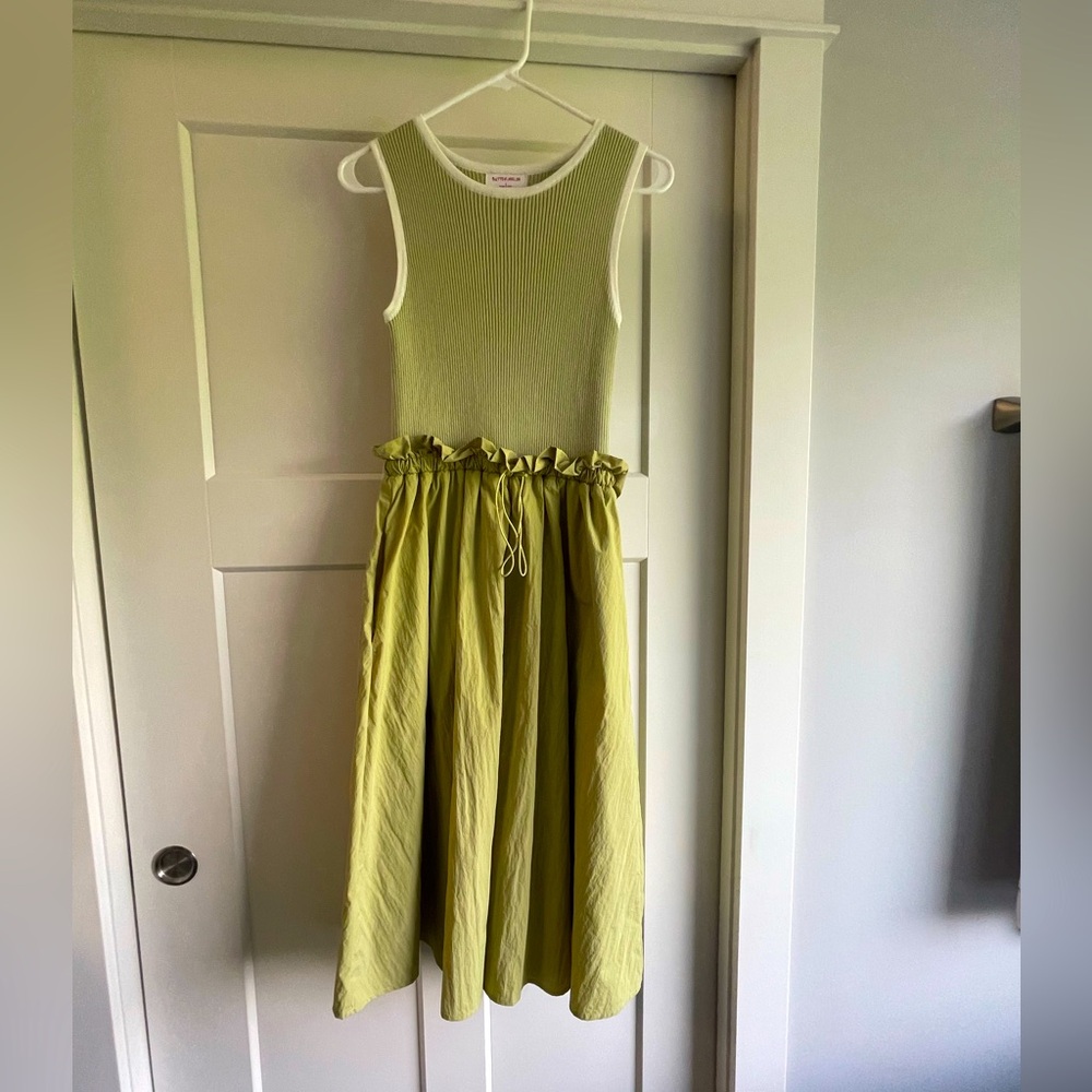 Butter Melon dress with pockets! Like new- worn once!